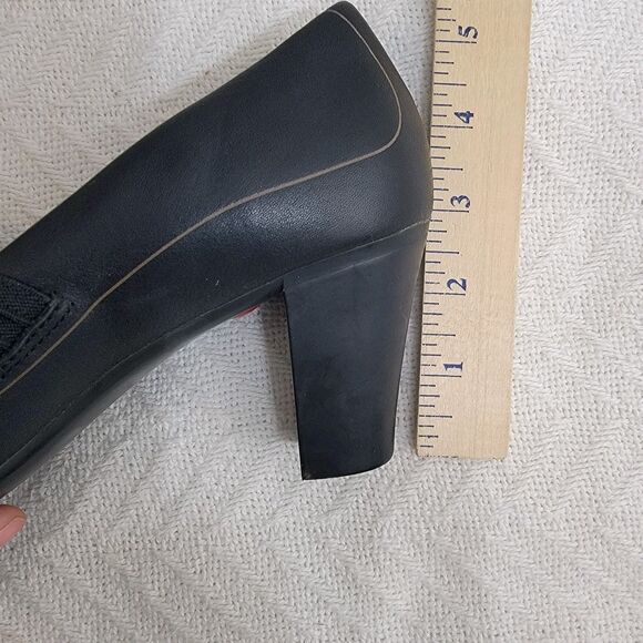 Camper Leather Mary Jane Pumps Heels Black Elastic Strap Size EU 38 US 7.5 - Picture 14 of 14